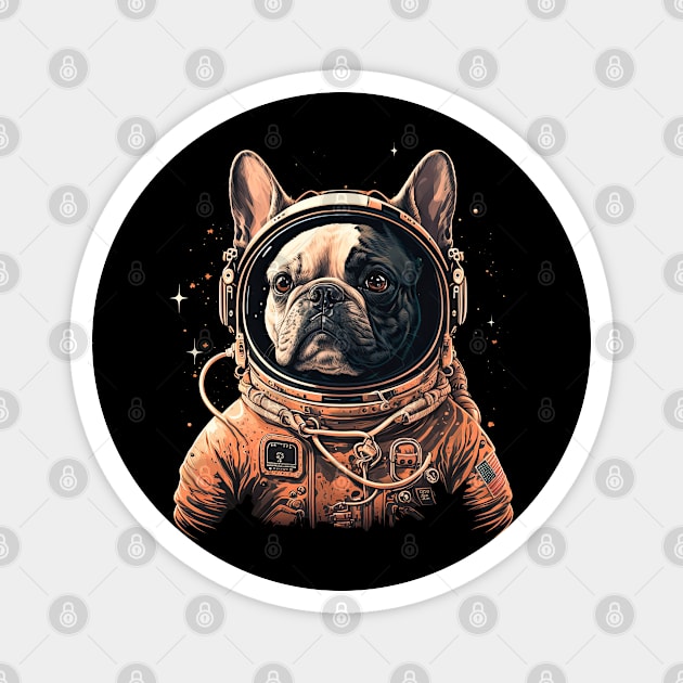 French Bulldog Astronaut Magnet by JayD World